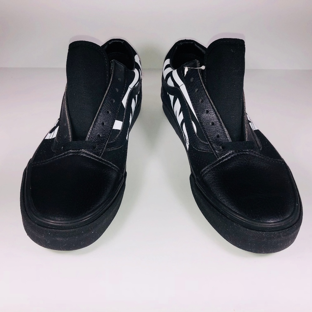Vans Old Skool (Vans) Black & True White Sneakers - Picture 7 of 8